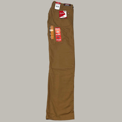 DICKIES Flex Regular Fit Double Knee Pant Men's Sz 42X30 Stonewashed Brown Duck
