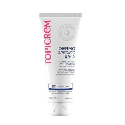 Topicrem UR-10 Anti Roughness Smoothing Moisturizing Cream for Dry Skin - 6.76 fl oz, Paraben-Free