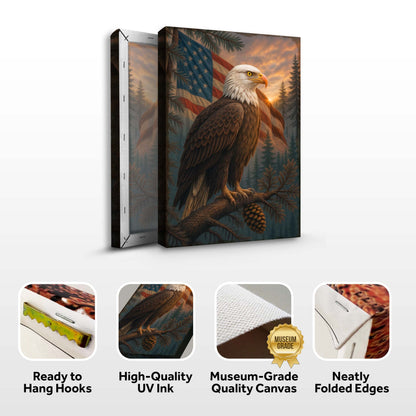 Sentinel of the Pines Eagle Wall Art
