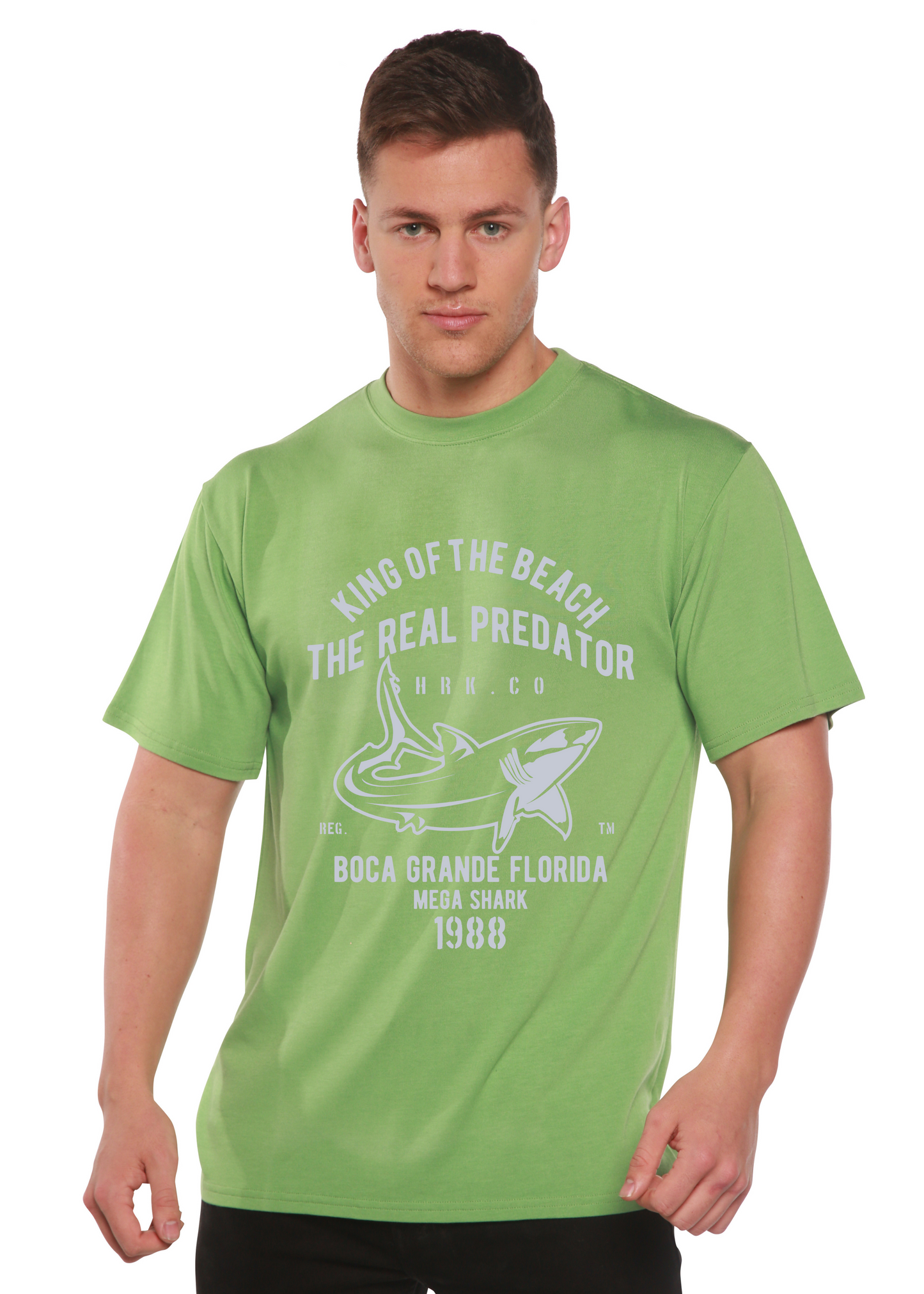 Shark Real Spun Bamboo® Men's Bamboo Viscose/Organic Cotton Short Sleeve Graphic T-Shirt