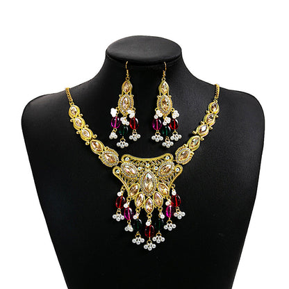 European And American Luxurious Exaggerating Jewelry Suit Retro