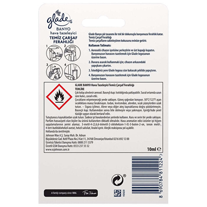 Glade Bathroom Air Freshener - Clean Linen Scent | 1 Can