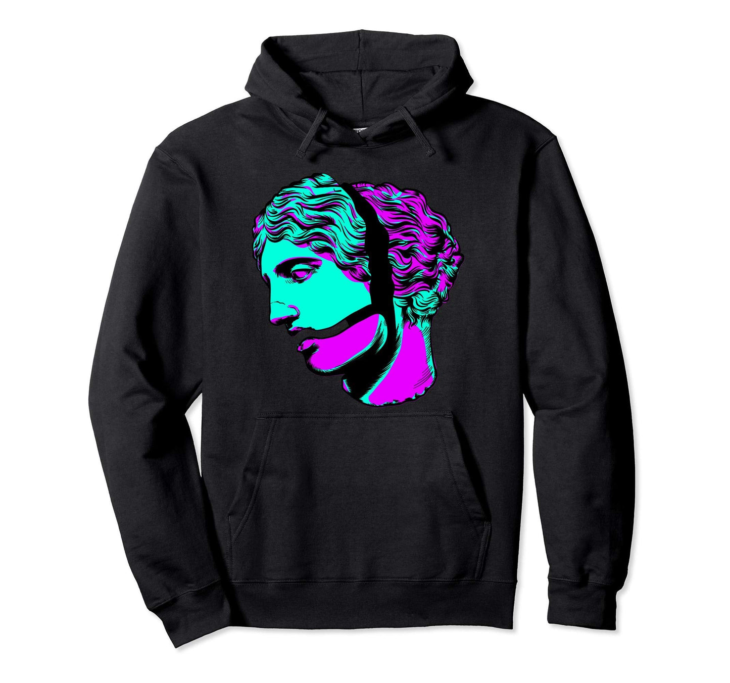 Vaporwave Aesthetic Glitch Sadboi Hoodie - Custom Art Print Unisex