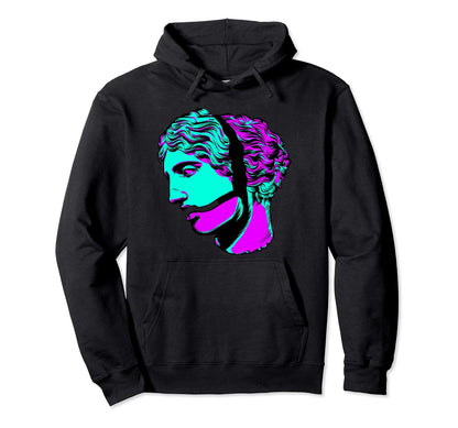 Vaporwave Aesthetic Glitch Sadboi Hoodie - Custom Art Print Unisex