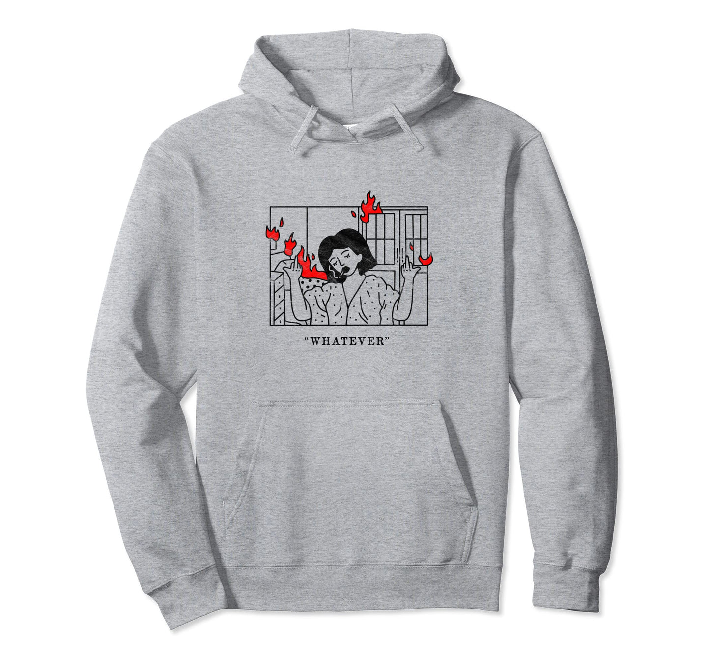 Whatever Grunge Goth Aesthetic Egirl Punk Hoodie - Streetwear Style Unisex