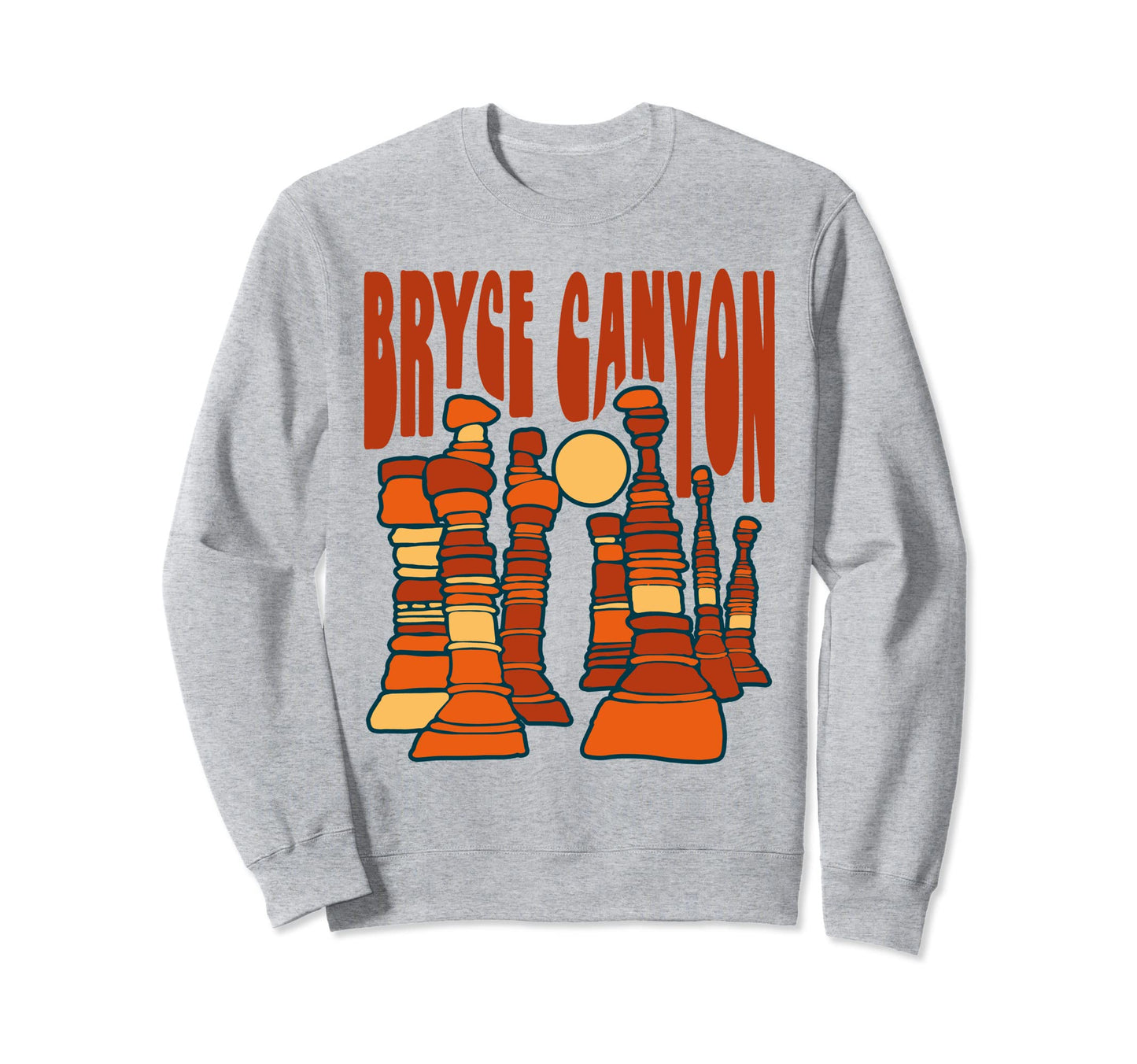Bryce Canyon National Park Hoo Doo Sweatshirt - Casual Everyday Wear Unisex