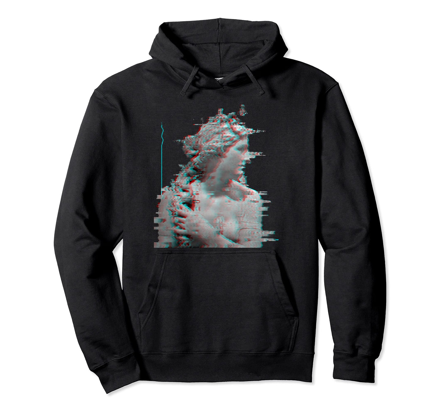 Vaporwave Glitch Art Aesthetic 80S Hoodie - Aesthetic Graphic Men Women