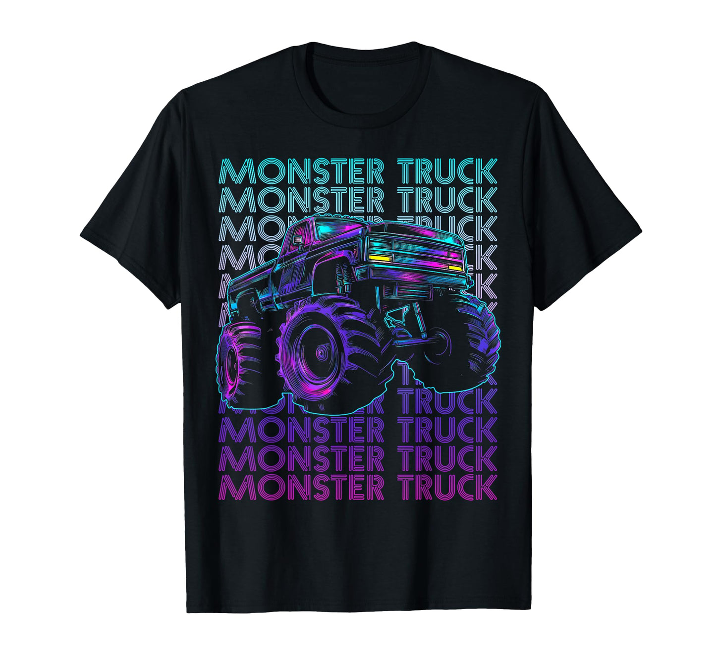Monster Trucks 4 Wheeler Offroad T-Shirt - Casual Everyday Wear Unisex