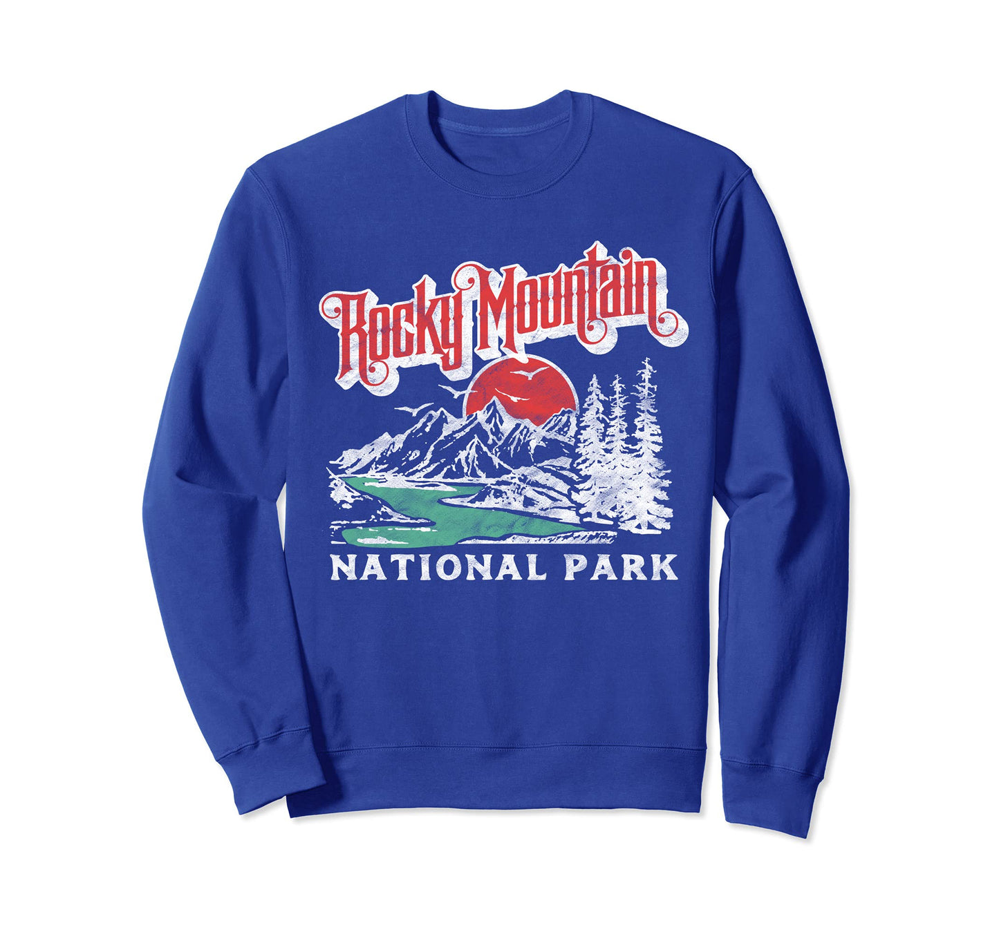 Rocky Mountain National Park 80S Sweatshirt - Graphic Print for Adults