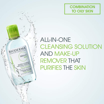 Bioderma Sebium Skincare Set for Oily Skin - Gentle Cleansing & Non-Comedogenic - Sebium H2O & Foaming Gel