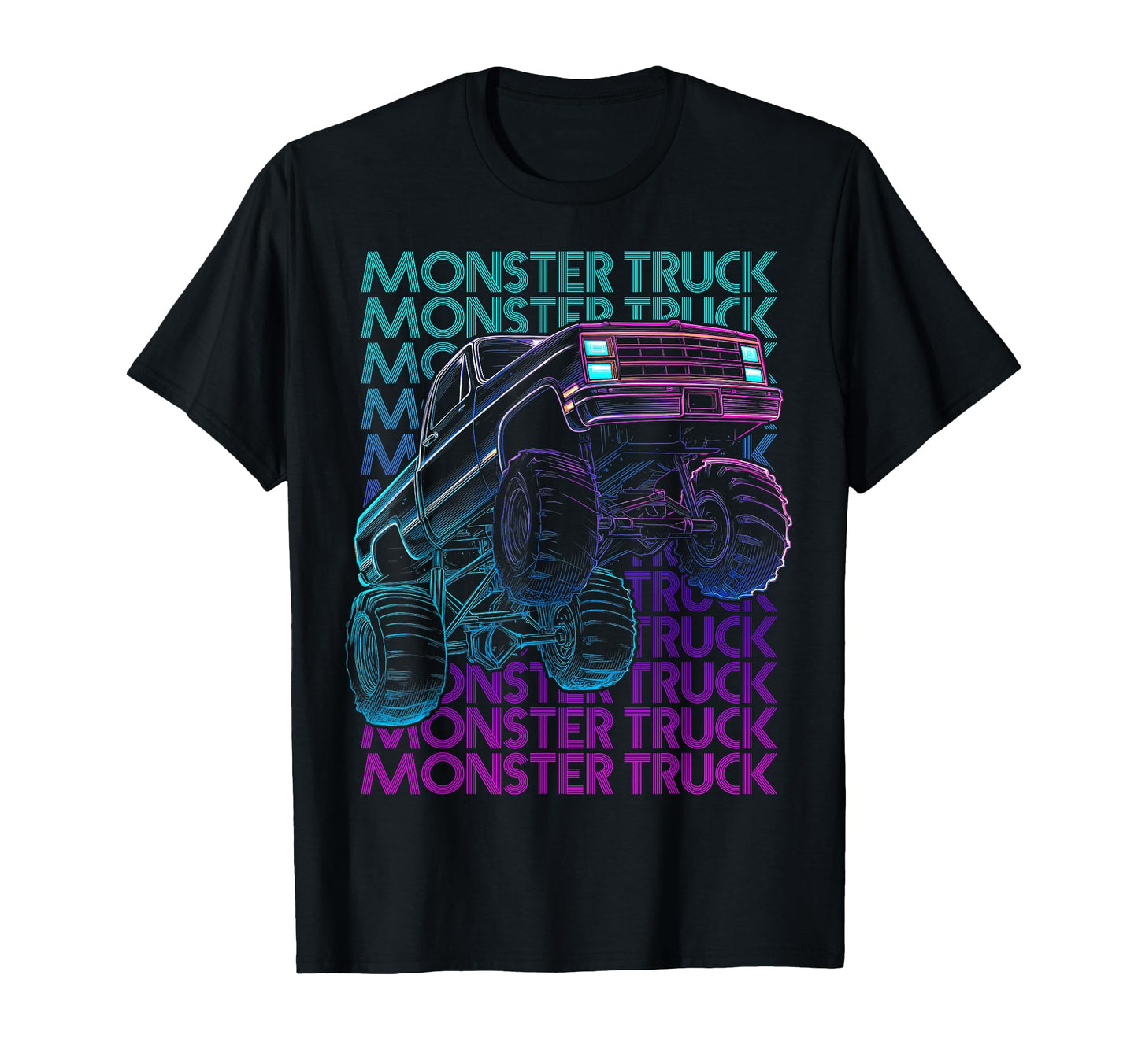 Monster Trucks 4 Wheeler Offroad T-Shirt - Graphic Print Men Women