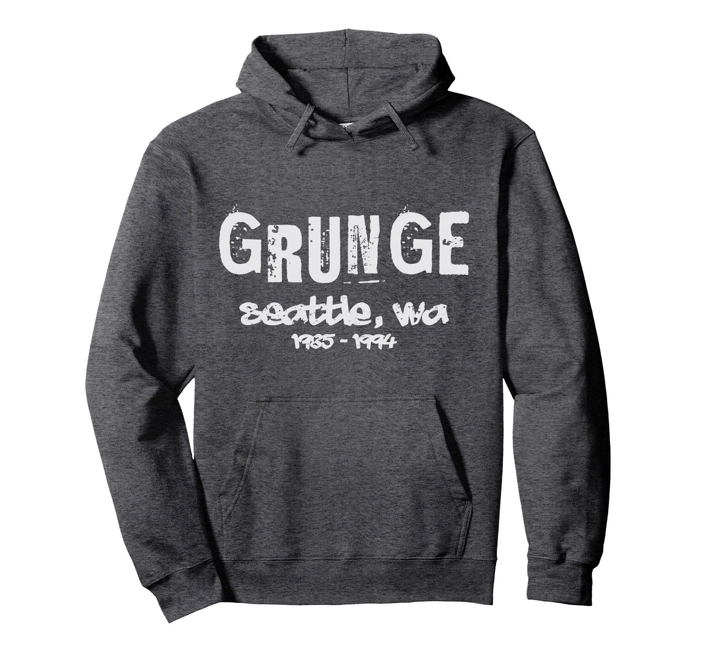 Grunge Seattle Music Hoodie - Custom Art Print Unisex