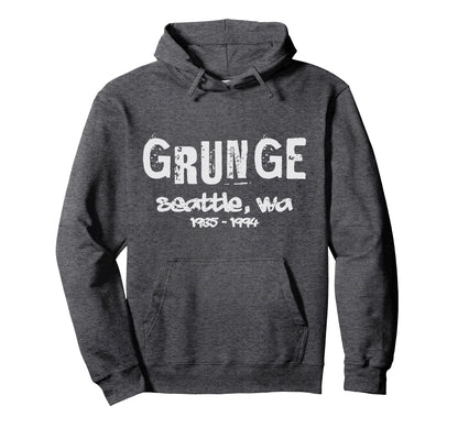 Grunge Seattle Music Hoodie - Custom Art Print Unisex