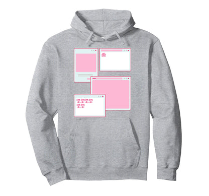 Vaporwave Aesthetic 90S Grunge Kawaii E Hoodie - Unique Graphic for Adults