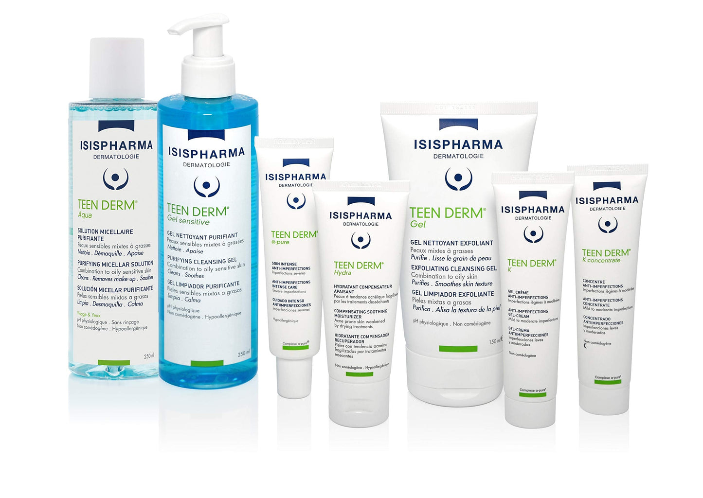 Isis Pharma Teen Derm K Concentrate 30ml - Glycolic Acid Skincare for Acne-Prone Skin, Salicylic Acid Treatment