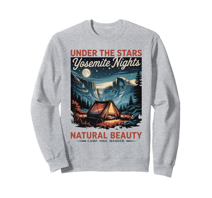 National Park Camping Yosemite Sweatshirt - Fun Novelty Design Men Women