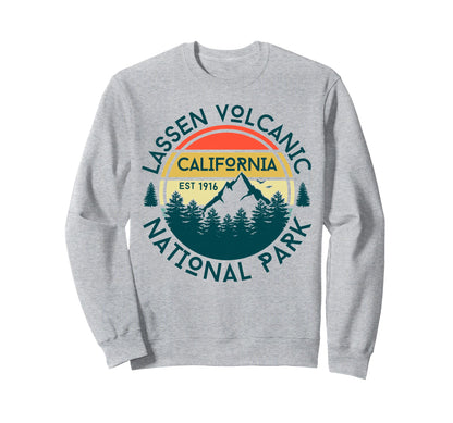 Lassen Volcanic National Park Sweatshirt - Unique Graphic Men Women