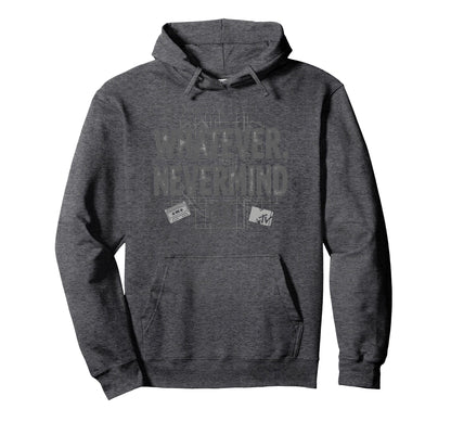Whatever Nevermind Gen X Nostalgic 90S Hoodie - Novelty Apparel Unisex