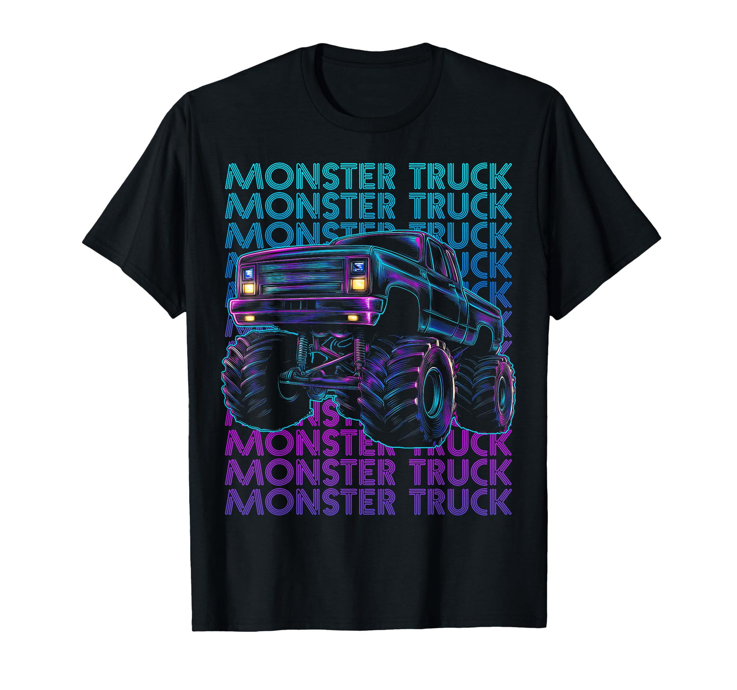 Monster Trucks 4 Wheeler Offroad T-Shirt - Custom Art Print Men Women
