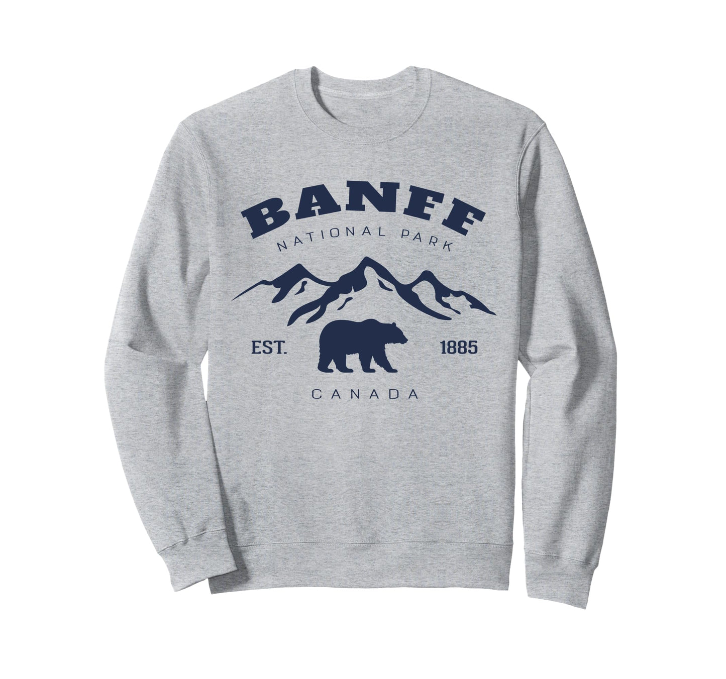 Banff National Park Canada Sweatshirt - Fun Novelty Design for Adults