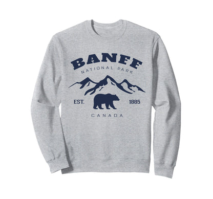 Banff National Park Canada Sweatshirt - Fun Novelty Design for Adults