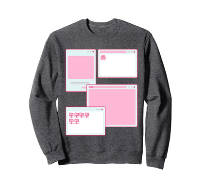 Vaporwave Aesthetic 90S Grunge Sweatshirt - Streetwear Style for Adults