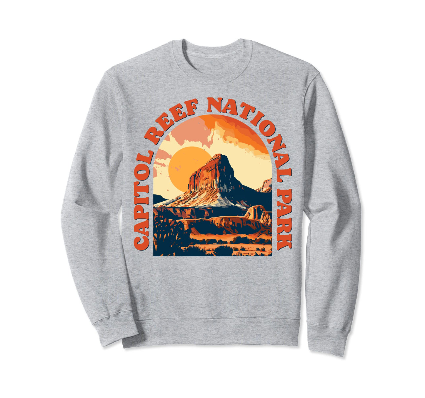 Capitol Reef National Park Utah 80S Sweatshirt - Graphic Print for Adults