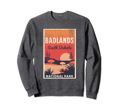 Badlands National Park South Dakota Usa T-Shirt - Graphic Print Unisex