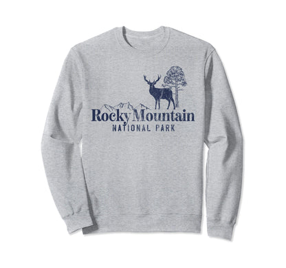 Rocky Mountain National Park 70S Sweatshirt - Novelty Apparel for Adults