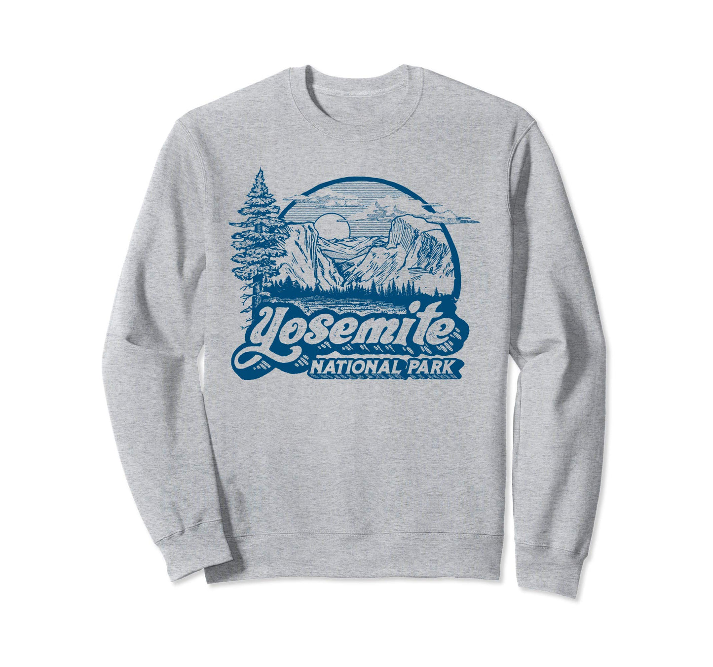 Yosemite National Park Eighties Sweatshirt - Minimalist Print for Adults