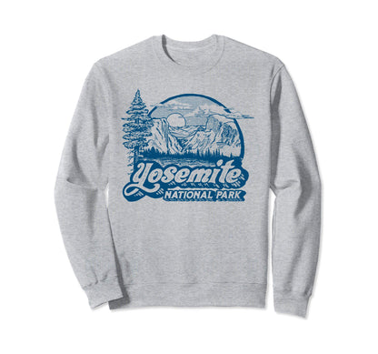 Yosemite National Park Eighties Sweatshirt - Minimalist Print for Adults
