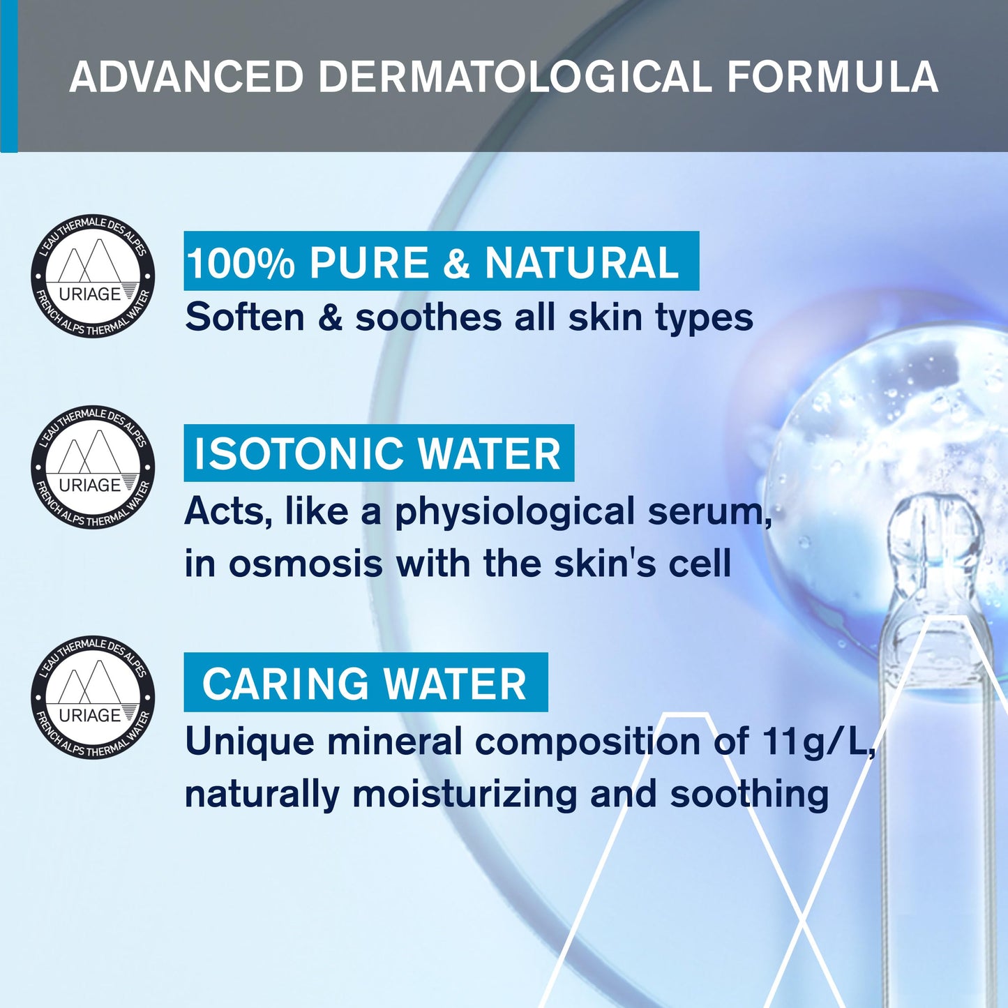 Uriage Eau Thermale Thermal Water Spray for Sensitive Skin - 5.07 fl oz Natural Hydration & Soothing Relief