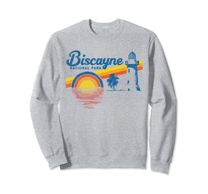 Biscayne National Park 80S Sweatshirt - Minimalist Print Men Women