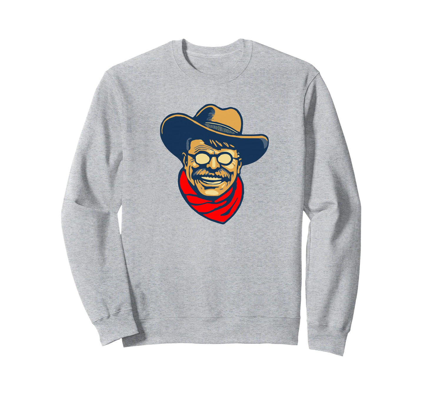 Teddy Roosevelt Rough Rider Sweatshirt - Casual Everyday Wear Men Women