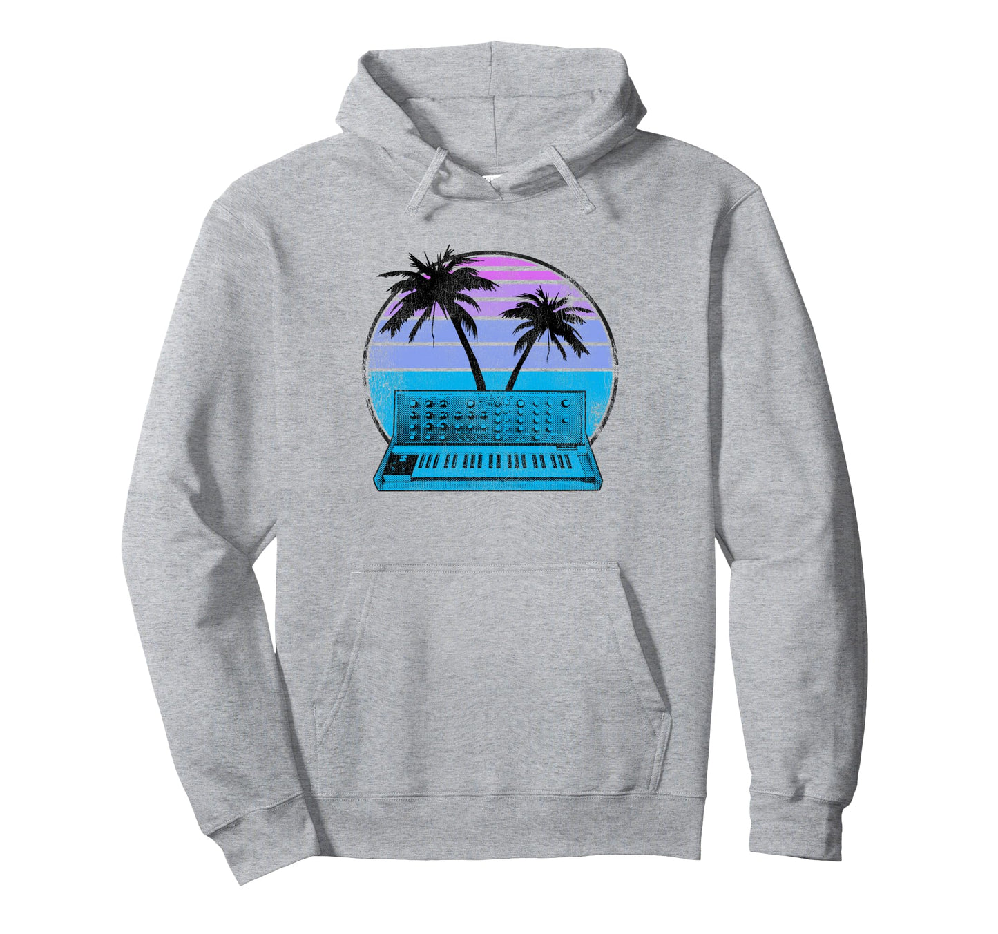 Synthwave Retrowave Pastel Goth Hoodie - Custom Art Print for Adults