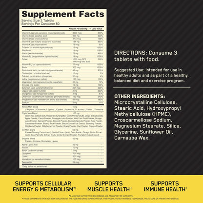 Optimum Nutrition Opti-Men Multivitamin Tablets