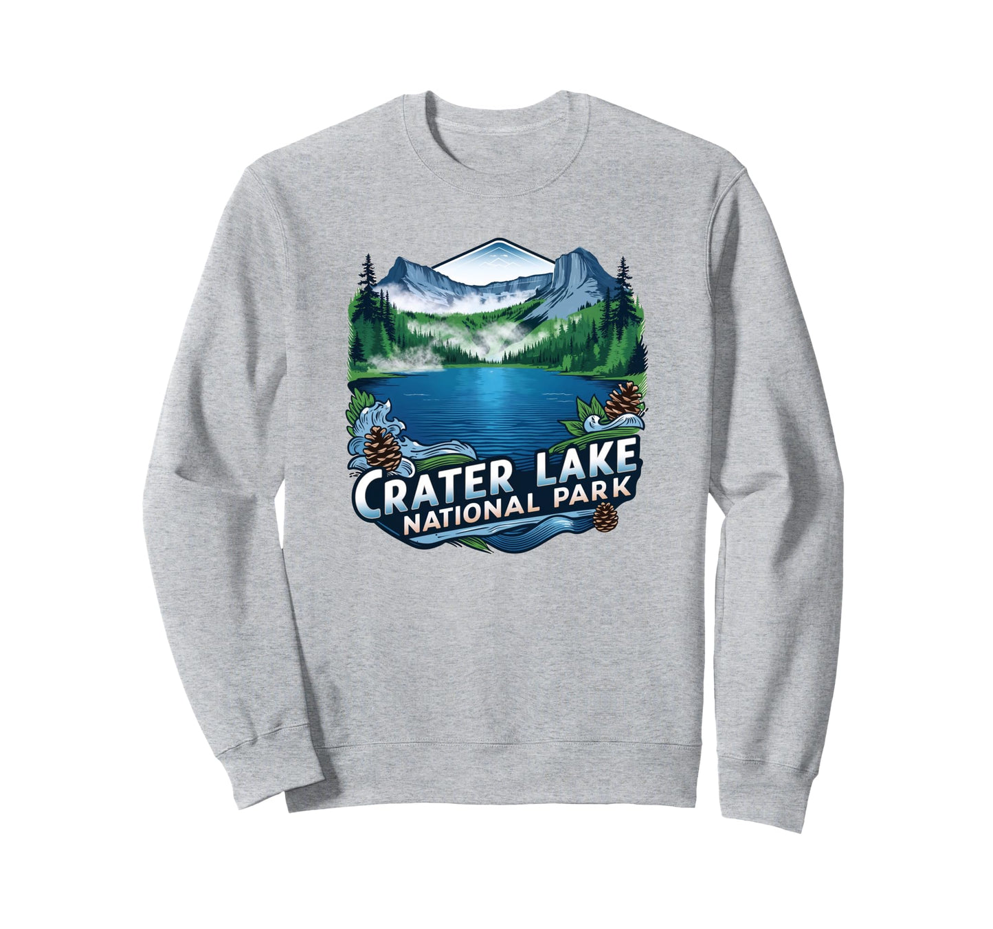 Crater Lake National Park Sweatshirt - Casual Everyday Wear Men Women