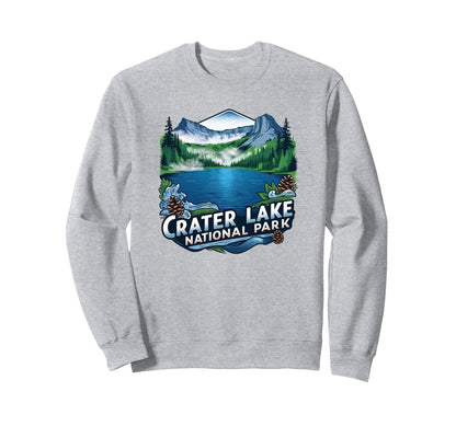 Crater Lake National Park Sweatshirt - Casual Everyday Wear Men Women