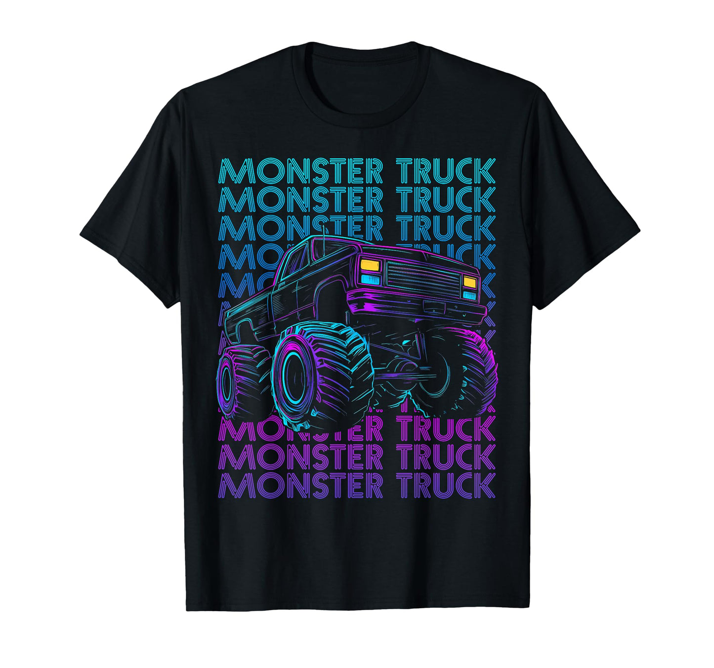 Monster Trucks 4 Wheeler Offroad T-Shirt - Fun Novelty Design for Adults