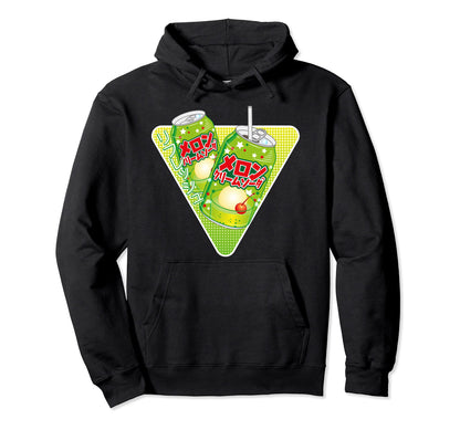 Kawaii Melon Soda Vaporwave Aesthetic Hoodie - Minimalist Print Unisex