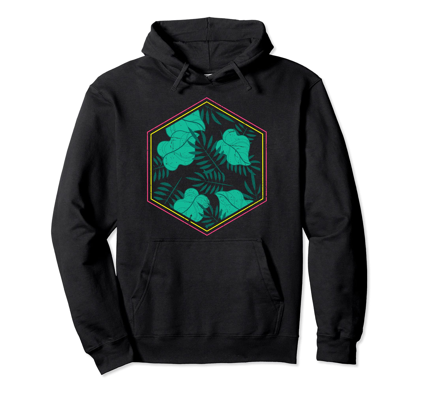 1990S Aesthetic Palm Tree Leaves 80S Hoodie - Aesthetic Graphic Men Women