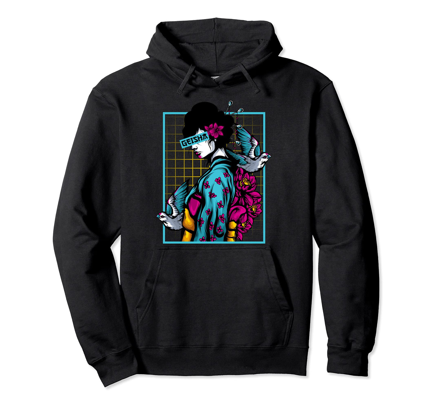 Kawaii Geisha Japanese Tradition Hoodie - Aesthetic Graphic Men Women
