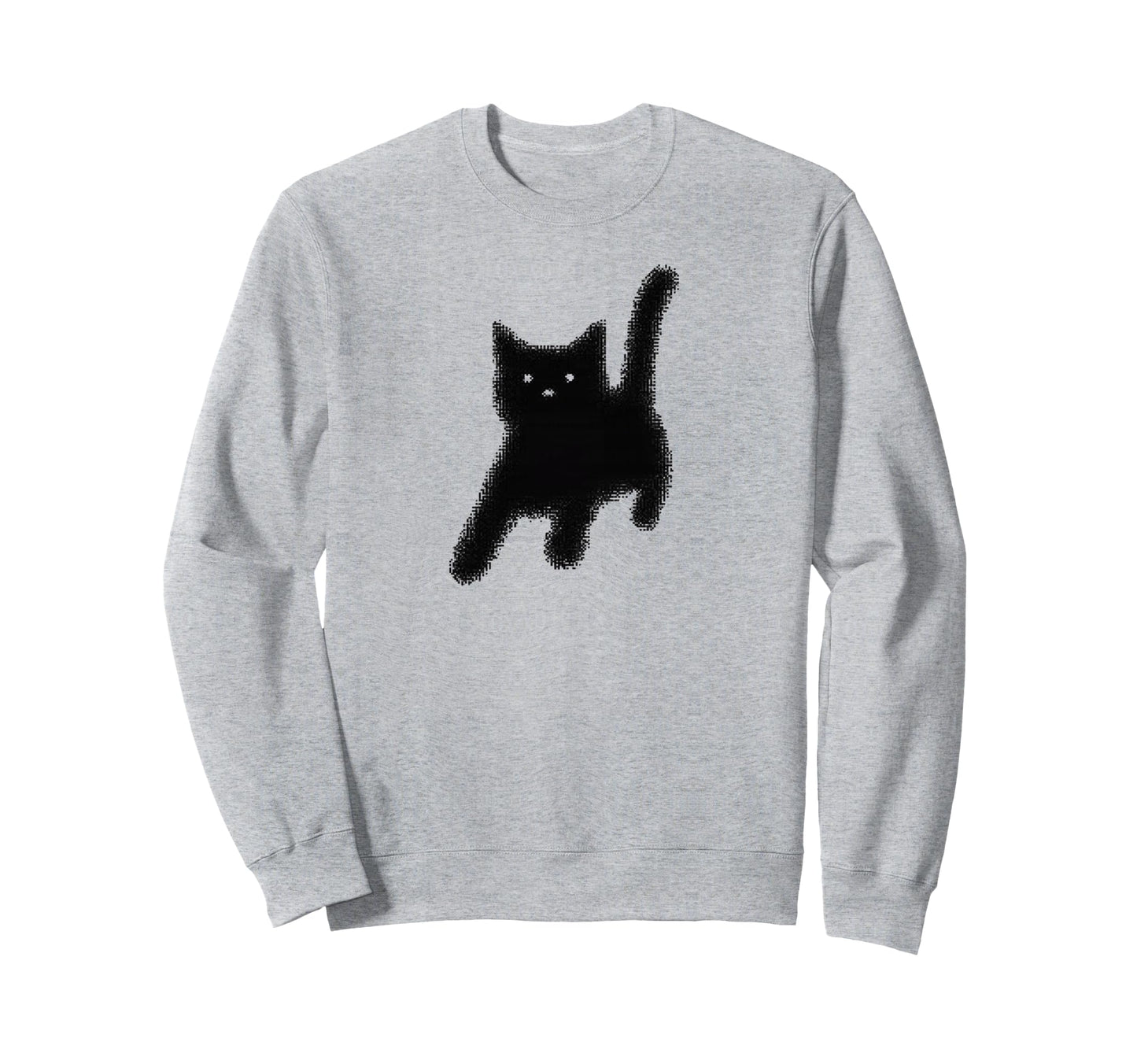 Y2K Cat Scary Back Tomcat 90S Sweatshirt - Fun Novelty Design Men Women