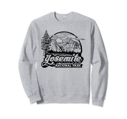 Yosemite National Park Eighties 80S Sweatshirt - Graphic Print for Adults