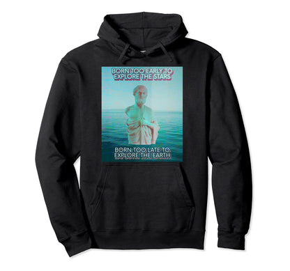 Vaporwave Aesthetic Sad Meme Seapunk Hoodie - Trendy Graphic for Adults