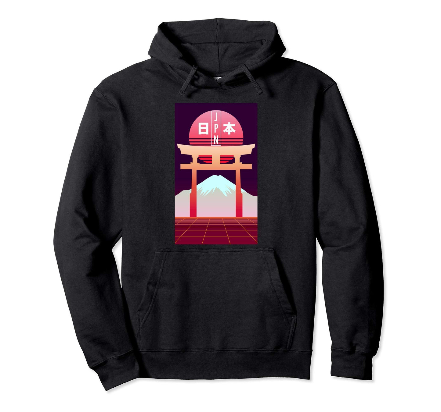 Mt Fuji Japan Art Japanese Otaku Hoodie - Unique Graphic for Adults