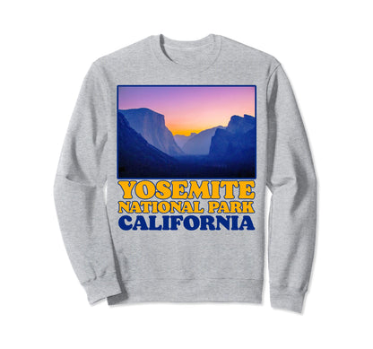 Yosemite Valley National Park Photo Sweatshirt - Trendy Graphic Men Women