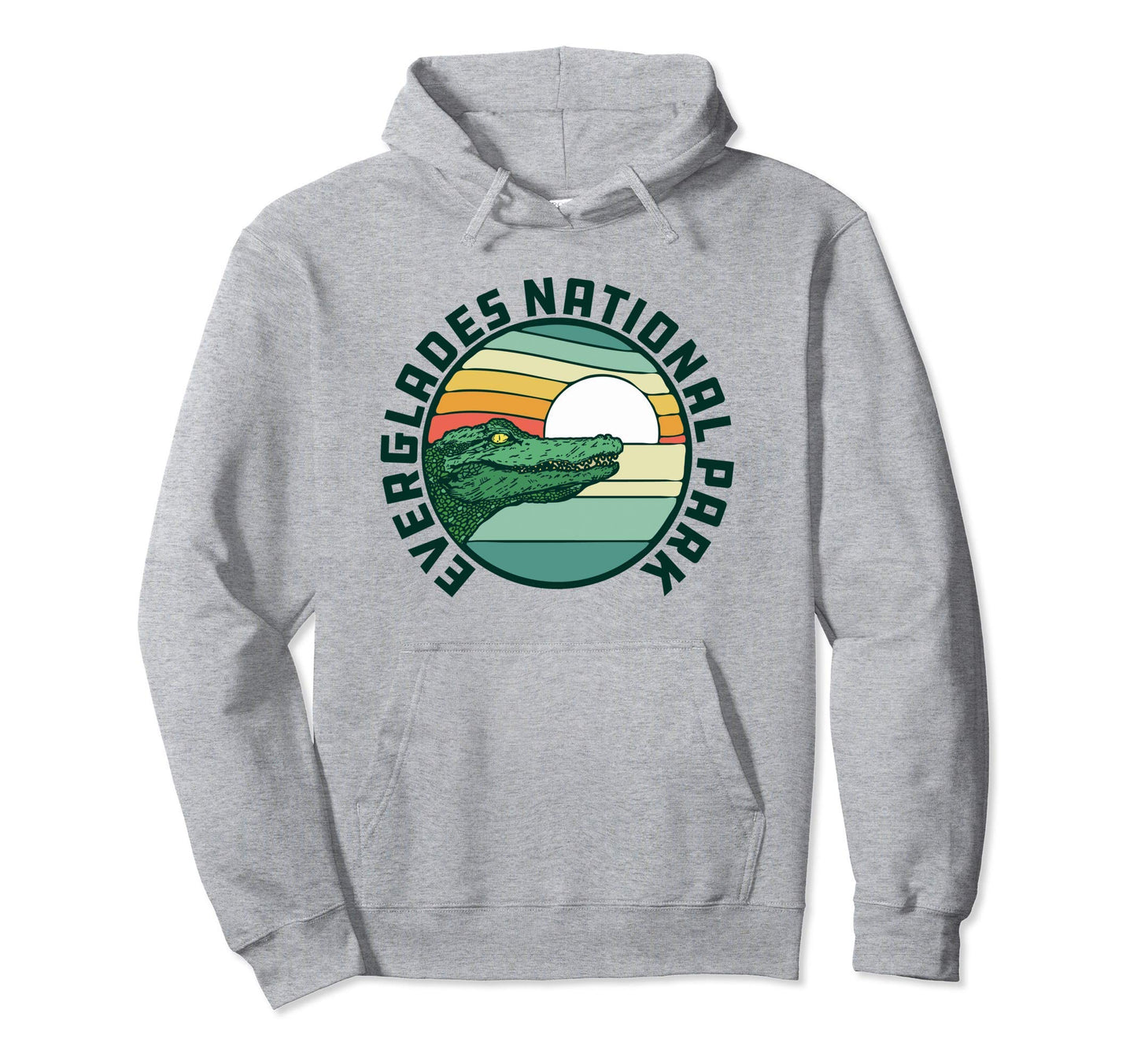 Everglades National Park Alligator 80S Hoodie - Aesthetic Graphic Unisex
