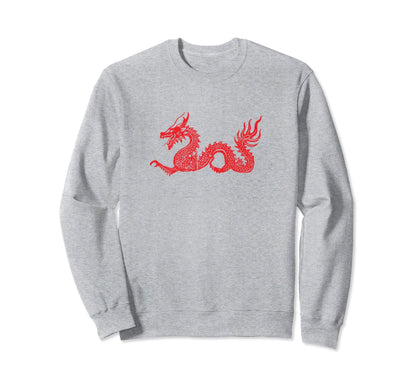 Japanese Asethetic Dragon Grunge Sweatshirt - Streetwear Style for Adults