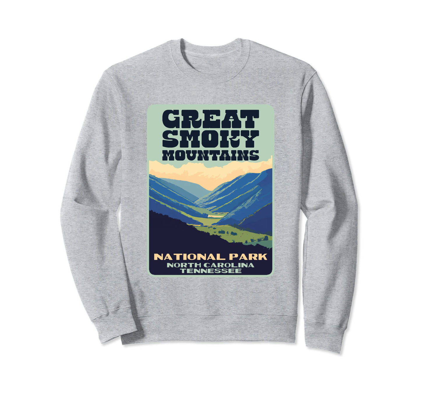 Great Smoky Mountains National Park Sweatshirt - Custom Art Print Unisex